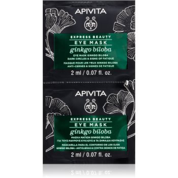 Apivita Express Beauty Eye Mask Gingko Biloba masca pentru ochi împotriva ridurilor și a cearcănelor întunecate - imagine 2